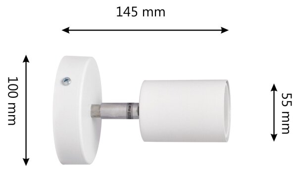 Spot LED de perete TUNE 1xGU10/4,8W/230V alb