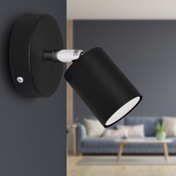 Spot LED de perete TUNE 1xGU10/4,8W/230V negru