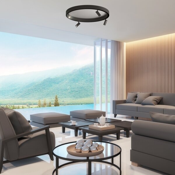 Spot LED pentru sistem de șină MAGNETIC TRACK LED/7W/48V 3000K negru