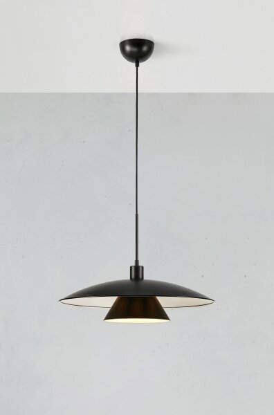 Lustră pe cablu MILLINGE 1xE27/40W/230V negru Markslöjd 108431