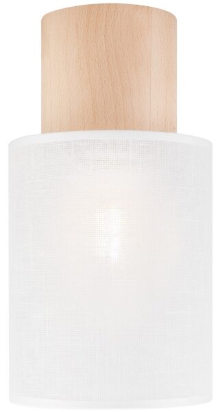 Plafonieră ARI 1xE27/60W/230V d. 16 cm alb fag