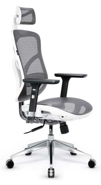 Scaun ergonomic DIABLO V-BASIC: alb-gri Diablochairs