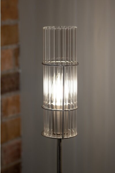 Lampă de masă TUBO 1xE14/40W/230V 65 cm transparent/crom lucios Markslöjd 108558