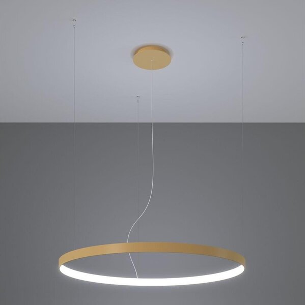 Plafonieră LED RIO LED/30W/230V CRI95 4000K d. 55 cm auriu Thoro TH.223