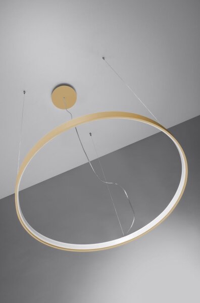 Lustră LED pe cablu RIO LED/50W/230V CRI90 3000K d. 78 cm auriu Thoro TH.174