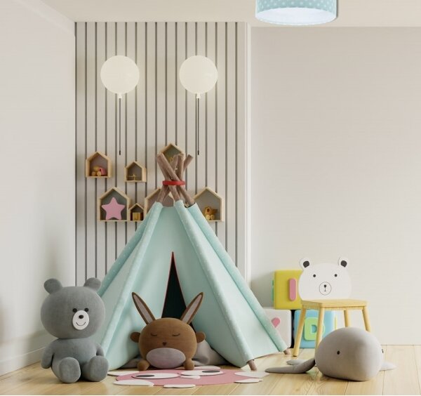 LED Plafonieră GALAXY KIDS LED/24W/230V stele verde/alb