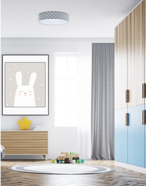 LED lampă reglabilă GALAXY KIDS LED/24W/230V stele gri/alb + DO