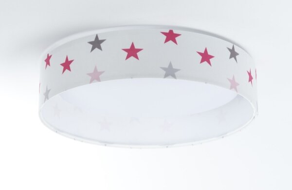 LED lampă reglabilă GALAXY KIDS LED/24W/230V stele alb/roz/gri +DO