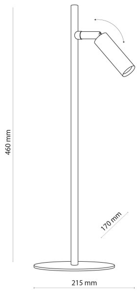 LED Lampă de masă LAGOS 1xG9/6W/230V 4000K negru/auriu