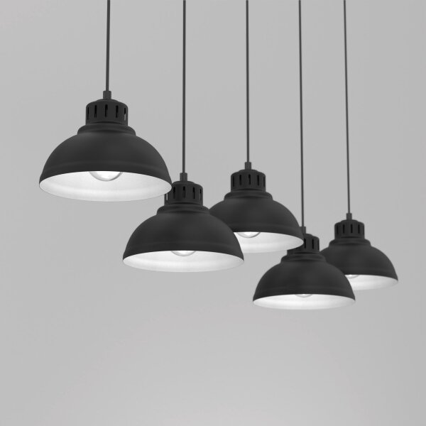 Lustră pe cablu SVEN 5xE27/15W/230V neagră