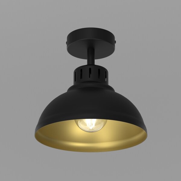 Lustră aplicată SVEN 1xE27/15W/230V neagră/aurie