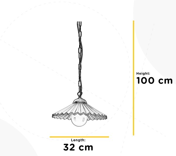 Lustră pe lanț ROSINA 1xE27/22W/230V ONLI