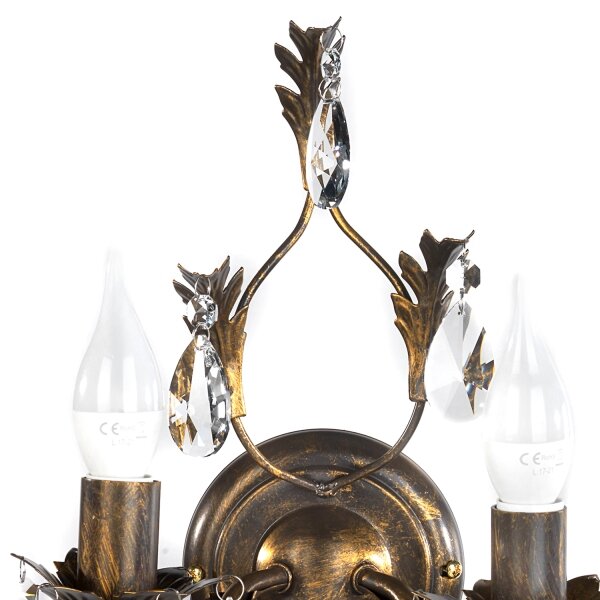 Aplică TERESA 2xE14/6W/230V bronz ONLI