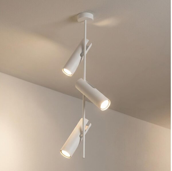 Brilagi - Lampă suspendată pe tijă BRANCH 3xGU10/30W/230V albă