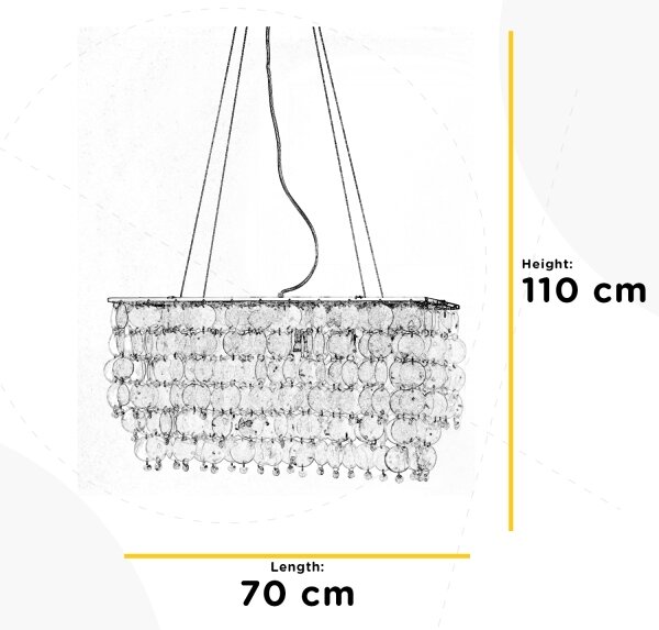 Lustră pe cablu MAKANI 6xE14/6W/230V ONLI