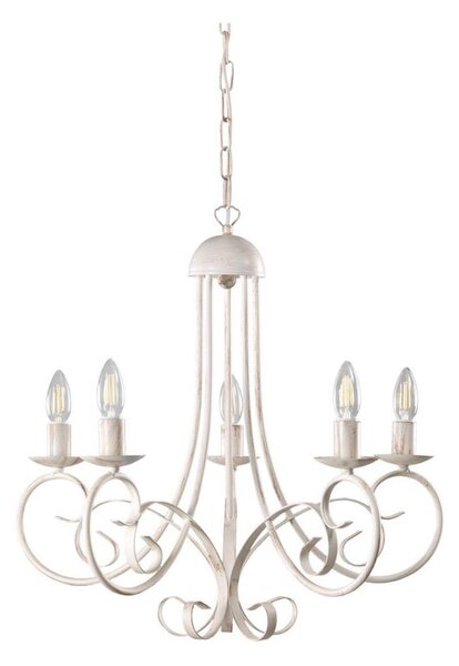 ONLI - Candelabru suspendat POMPEI, 5xE14/6W/230V, crem