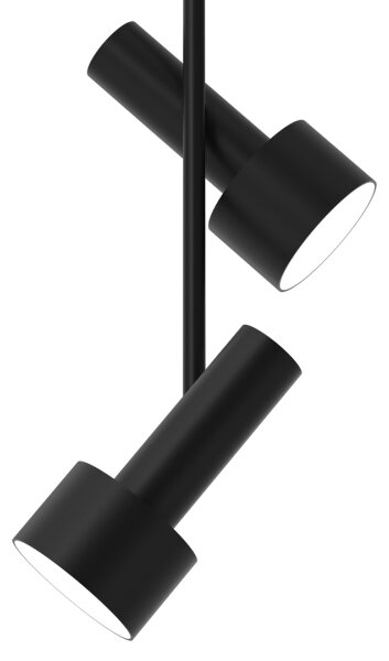 Lustră pe tijă LINTERNA 2xGX53/12W/230V neagră