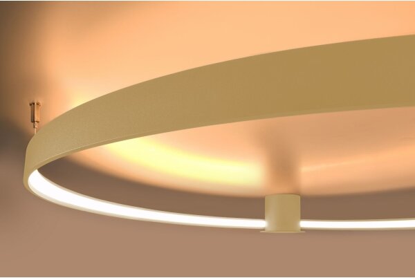 Plafonieră LED RIO LED/50W/230V CRI90 3000K d. 78 cm auriu Thoro TH.224