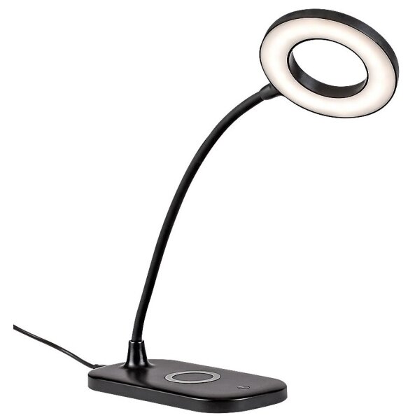 Rabalux 74013 - Lampă de birou LED tactilă HARDIN, dimabilă, 5W, neagră