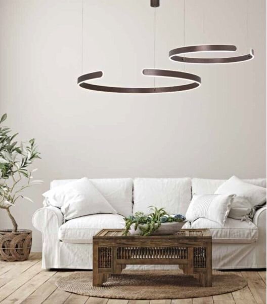 Lustră LED pe cablu dimabilă LED/40W/230V maro Zambelis 2013