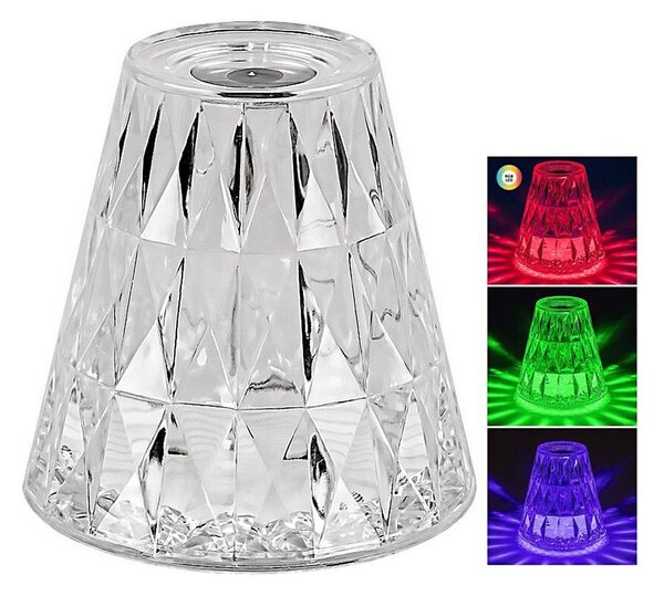 Lampă LED RGB reîncărcabilă dimabilă de masă Rabalux 76004 SIGGY LED/2W/5V 3000K