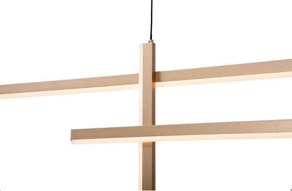 Lustră LED pe cablu dimabilă LED/41W/230V auriu Zambelis 22022