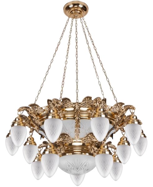 Kemar OW150 - Candelabru OURO EAGLE 15xE27/60W + 6xE27/100W, 230V
