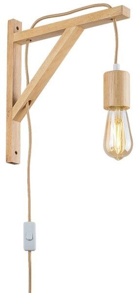 Lampă de perete UBUL 1xE27/60W/230V fag Rabalux 71028