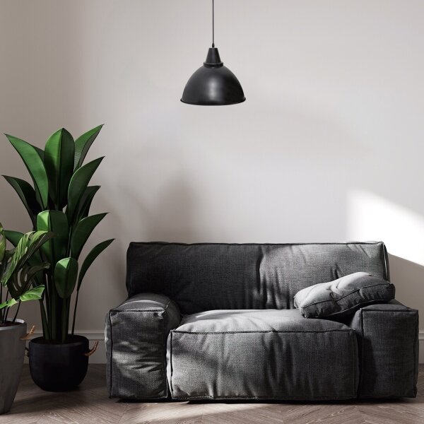 Lustră pe cablu WILBOUR 1xE27/60W/230V negru Rabalux 72013
