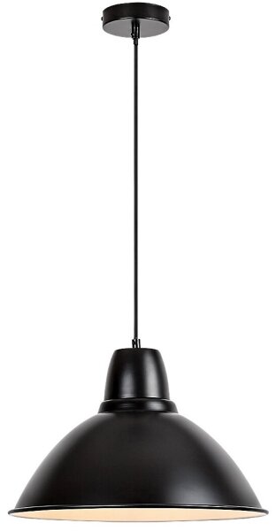 Lustră pe cablu WILBOUR 1xE27/60W/230V negru Rabalux 72013