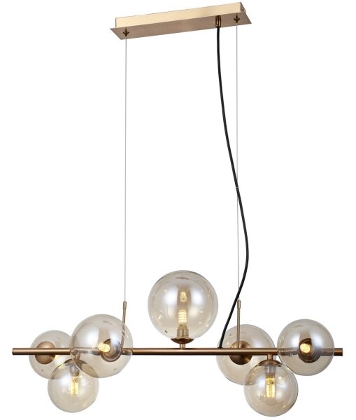 Lustră pe cablu CANELLO 7xG9/5W/230V ITALUX PND-406007-7-HBR