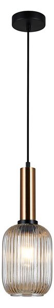 Lustră pe cablu ANTIOLA 1xE27/40W/230V 113 cm bronz ITALUX PND-5588-1M-BRO+AMB