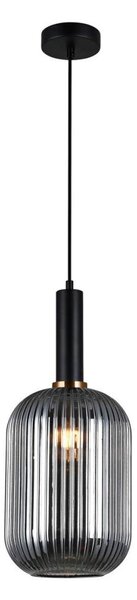 Lustră pe cablu ANTIOLA 1xE27/40W/230V 125 cm negru ITALUX PND-5588-1L-BK+SG