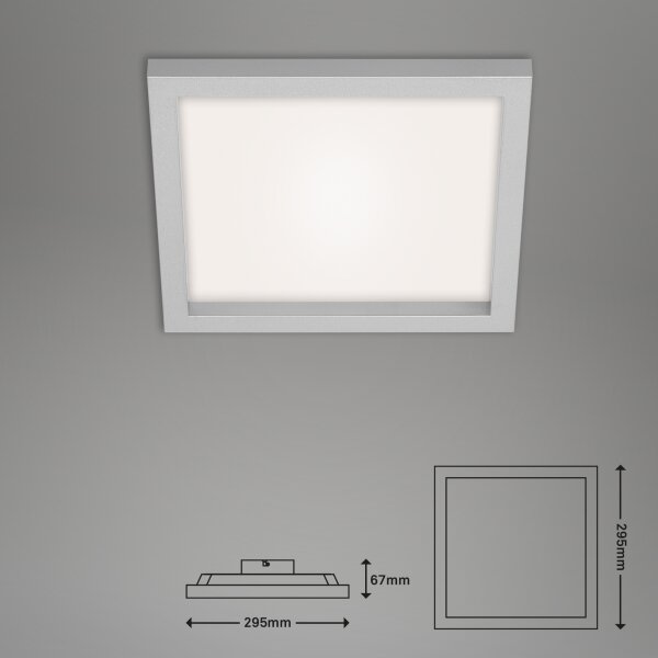 Plafonieră LED dimabilă LED/18W/230V 3000-6500K Briloner 7370-014 + telecomandă