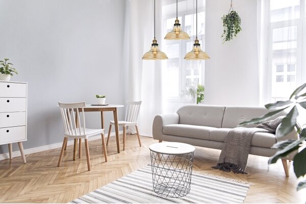 Lustră pe cablu HUBERT 3xE27/40W/230V ITALUX MDM-2381/3 GD+AMB