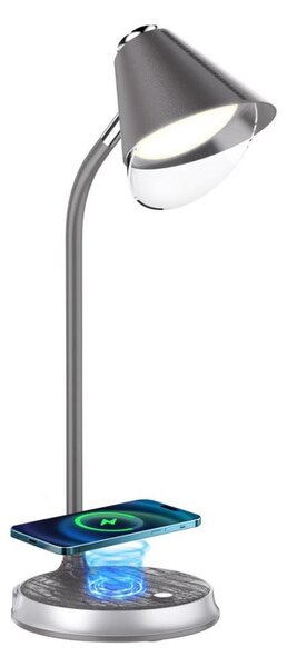 Immax 08972L - Lampă de birou LED reglabilă FINCH LED/9W/12/230V gri/crom