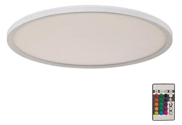 Plafonieră LED RGBW dimabilă SLIM LED/22W/230V Briloner 7094-416 + telecomandă