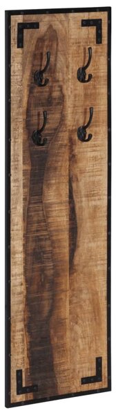 Cuier pentru haine, 35x8x110 cm, lemn masiv de mango brut