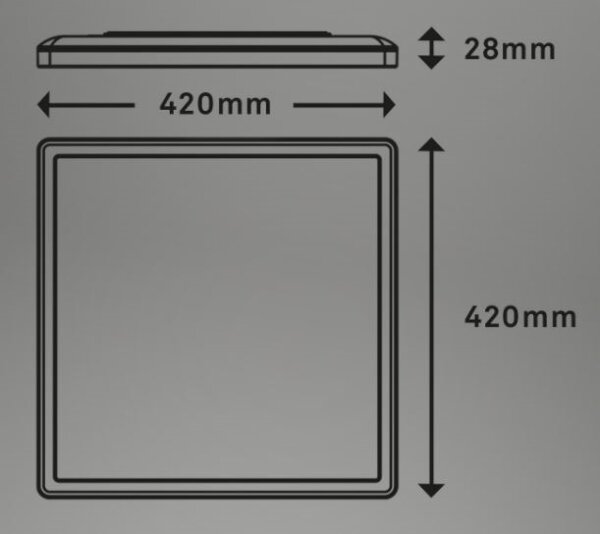 Plafonieră LED dimabilă Briloner 7082-016 SLIM LED/22W/230V 2700-6500K + telecomandă