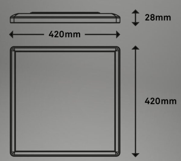 Plafonieră LED RGBW dimabilă Briloner 7091-416 SLIM LED/22W/230V + telecomandă