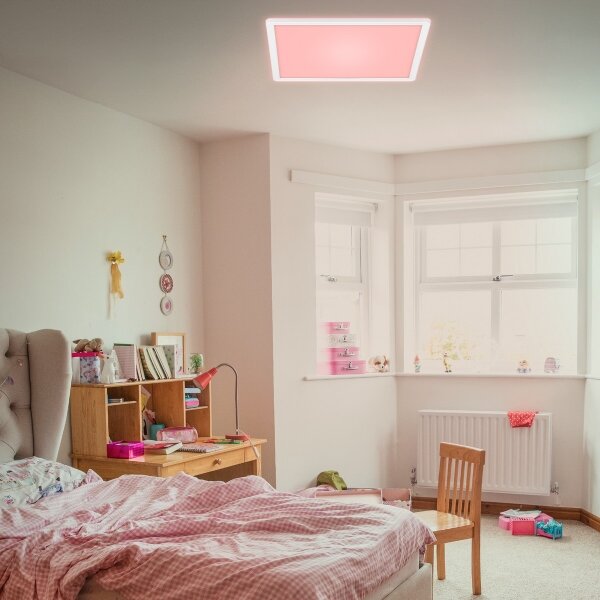 Plafonieră LED RGBW dimabilă Briloner 7091-416 SLIM LED/22W/230V + telecomandă