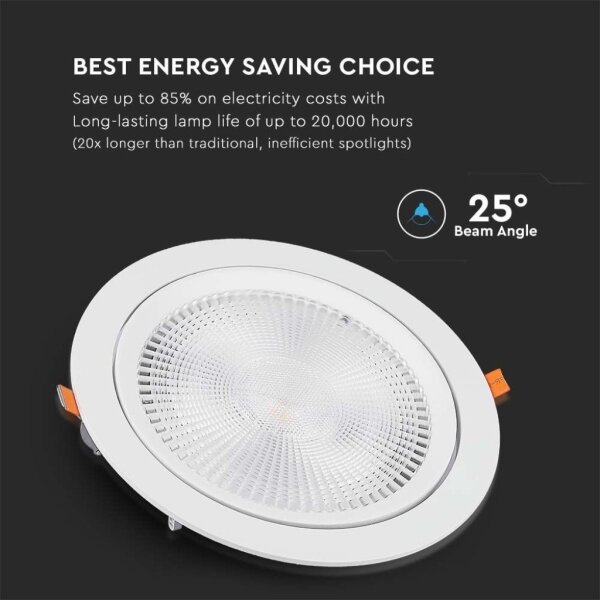 Corp de iluminat LED încastrat SAMSUNG CHIP LED/10W/230V 6400K