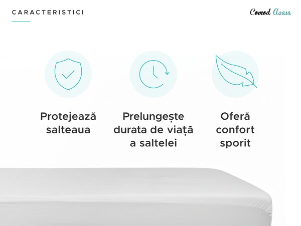 Protectie de saltea impermeabila din frote GUARD 60 x 120 cm