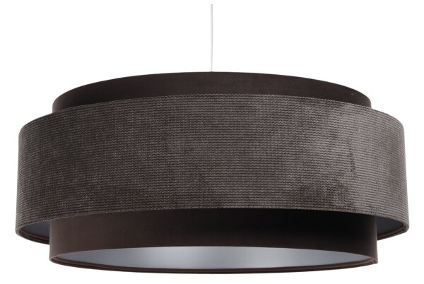 Lustră pe cablu DOBLO 1xE27/60W/230V d. 60 cm maro/argintiu