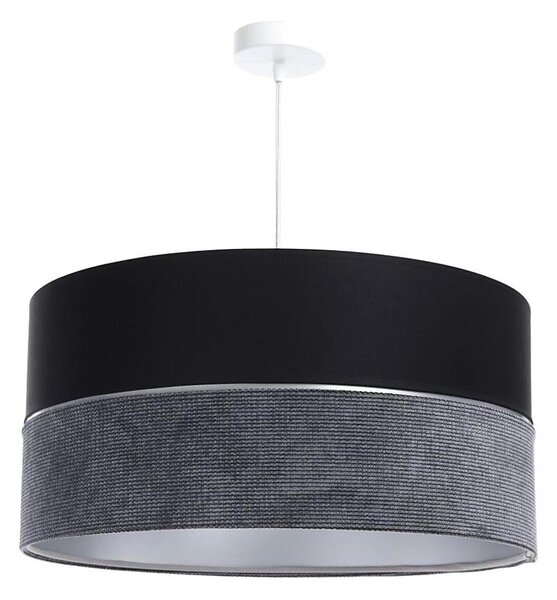 Lustră pe cablu TWIST 1xE27/60W/230V negru/gri/argintiu
