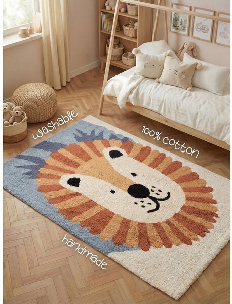 Covor pentru copii lavabil/țesut manual din bumbac 140x200 cm Snuggle Samba – Hanse Home