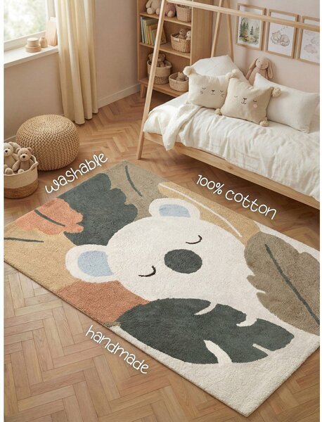 Covor pentru copii crem lavabil/țesut manual din bumbac 140x200 cm Snuggle Rio – Hanse Home