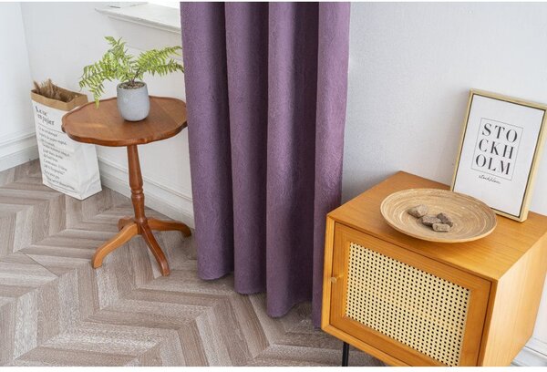 Draperie opaca DUNES VELVET 140x250 cm, mov Agatat: Inele metalice