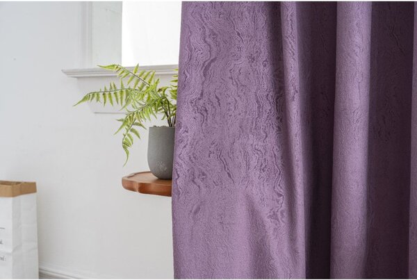 Draperie opaca DUNES VELVET 140x250 cm, mov Agatat: Inele metalice