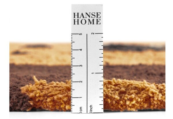 Covor pentru copii portocaliu/maro lavabil/țesut manual din bumbac 112x120 cm Snuggle Lea – Hanse Home